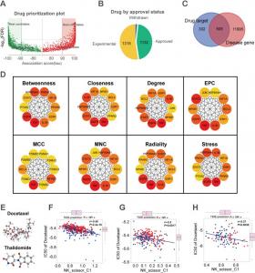 Identification of NK_scissor_C1 cell-associated drug candidates.