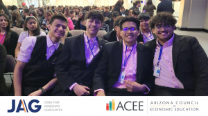 JAG Students celebrating their participation in ACEE Programs at the CDC conference.