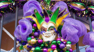 Mardi Gras masked used at Mardi gras events