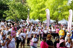 Participants gather in solidarity at Sisters Network® Inc.'s Stop The Silence, a significant event promoting breast health education and support among Black women