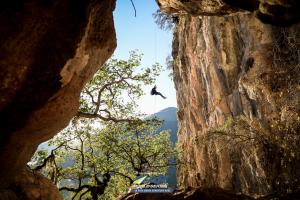 Rappel at La Ruta Madre Adventure Race