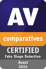 AVAST Fakeshop Certificate 2024 AV-Comparatives