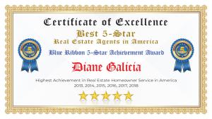 Diane Galicia Certificate of Excellence Fulshear TX