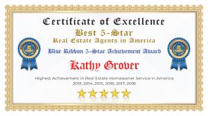 Kathy Grover Certificate of Excellence Grapevine TX