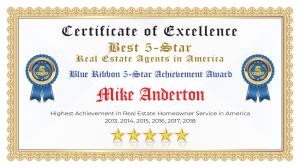 Mike Anderton Certificate of Excellence Livermore CA
