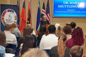 Dr. Mary Shuttleworth, Founder and President of Youth for Human Rights International speaks about her 16th World Educational Tour as well as the impacts of human trafficking globally.