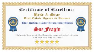 Sue Feagin Certificate of Excellence Canton GA