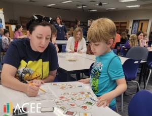 Connor and his mom are working on a family meal plan.