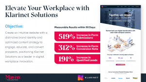Klarinet Solutions’ Website Redesign Wins