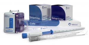 Studio shot of SafeHeal’s premier device, Colovac, and SmartVac