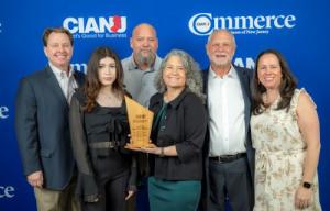 The CSPR Phillipsburg team accepting the 2025 CIANJ Environmental Innovation Award