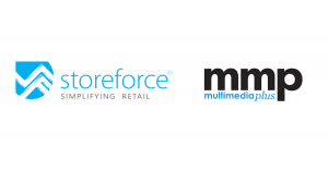 logos for StoreForce and Multimedia Plus