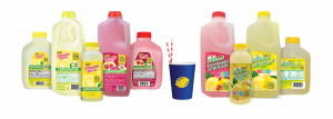 A grouping photo of Prairie Farms Dairy and Hiland Dairy Foods Lemonade Products