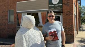 Author Richard R. Becker at the Atlas Collective in Moline, Illinois.