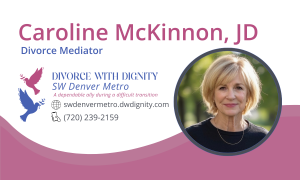 Caroline McKinnon, JD Divorce Mediation in SW Denver Metro Info Card