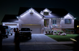 Professional temporary lighting installation