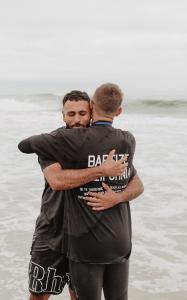 A sacred moment of peace and redemption as two men embrace after baptism at Baptize California. This image reflects the life-changing love of Jesus. Be part of the movement—Baptize America is coming to local communities nationwide on June 8.