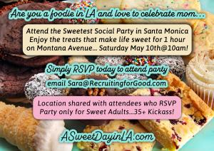 Love to Attend The Sweetest Foodies Launch Party Need to RSVP to Earn Treats www.TheSweetestFoodies.com