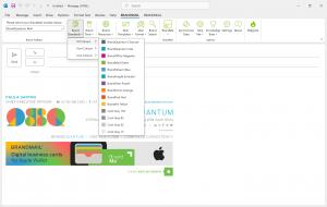 Screenshot of a digital email interface showing BrandMail features such as brand color selections and a user's email signature with contact details.