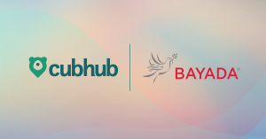 Cubhub and BAYADA logos side by side, symbolizing their 2025 partnership to streamline and scale authorization-based home care through EMR integration.
