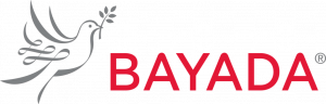 BAYADA Home Health Care logo featuring a dove with an olive branch, symbolizing the organization’s mission of compassionate, reliable care.