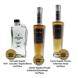 2025 Tequila Mezcal Challenge "Best of Show" winners-Photo of 3 bottles