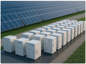 Battery and Solar Panel Array - Bluegrace Energy Bolivia - FRIGORÍFICOS KOBEFOOD