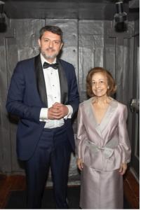 Consul General Dr. Vladimir Bozovic, HRH Crown Princess Katherine of Serbia (Photo Credit: David Warren / SIPA USA for AP)