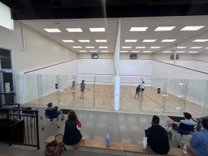 Kids practice squash for free at Louisville Squash + program.