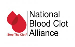 National Blood Clot Alliance Square Logo with Blood Drops