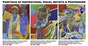 The Paintings of Inspirational Visual Artists & Professors by artist & adjunct professor, Ligel Lambert