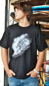 Tshirt With Wave Art - GodPowerTees