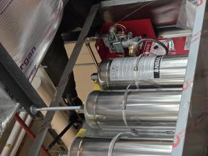 A Ansul Fire Suppression System installed in a restaurant that Done Right Hood and Fire Safety Services Located in South Florida