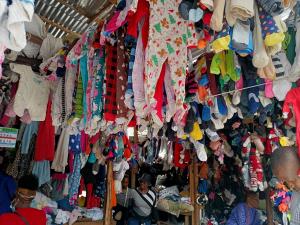Market stall at Gikomba Market in Nairobi, Kenya
