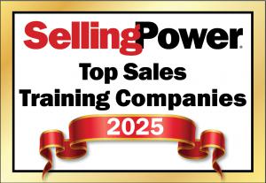 Selling Power Top Sales Training Company 2025 award banner