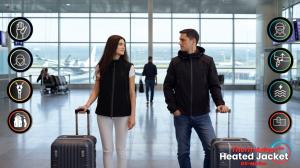 A men and a woman wearing the new ThermAdapt Jacket by Graphene-X