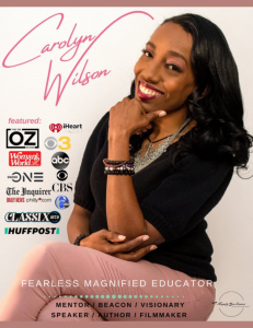 Photo of Author, Speaker, Filmmaker Carolyn Wilson as featured on multiple media outlets