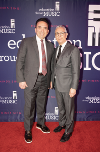 Two men on red carpet