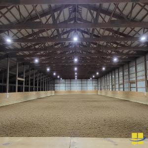 Indoor Riding Arena Lighting (43.4fc, 1.82 max/min)