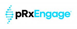 Logo for pRxEngage, the application that allows patients to swipe right on research