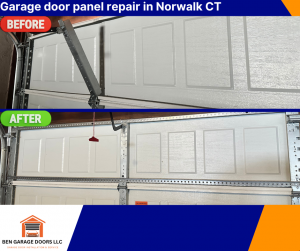 Garage door panel repair Norwalk CT
