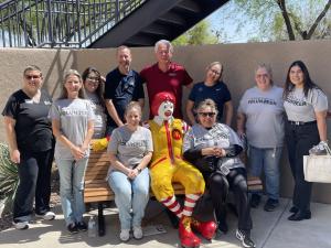 Volunteers with Ronald McDonald