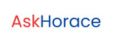 AskHorace.com logo in blue and red on a clean background.