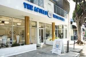 The Apollo Tattoo & Piercing studio storefront on Main Street in downtown Santa Monica