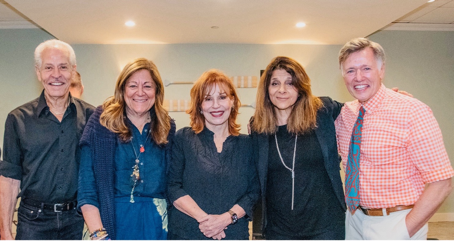 Lenny Babbish, Fern Mallis, Joy Behar, Angela LaGreca, Randy Hemming (photo credit: Lisa Tamburini)