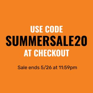Use Code: SUMMERSALE20