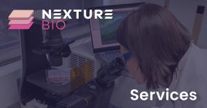 Nexture Bio team member in the lab
