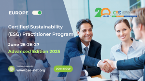This live Zoom-based digital training, scheduled for June 25–27, empowers executives with cutting-edge ESG, Net-Zero, and Climate Resilience strategies.