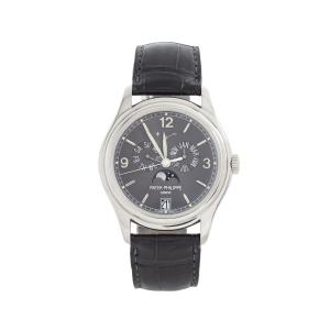 One-owner Patek Philippe Ref. 5146G 18k white gold annual calendar wristwatch with a self-winding Caliber 324 S and a hand-stitched Patek leather strap. Estimate: CA$25,000-$30,000.
