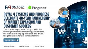 Royal 4 Systems, a leading provider of supply chain management solutions, today marked 40 years of a strategic partnership with Progress